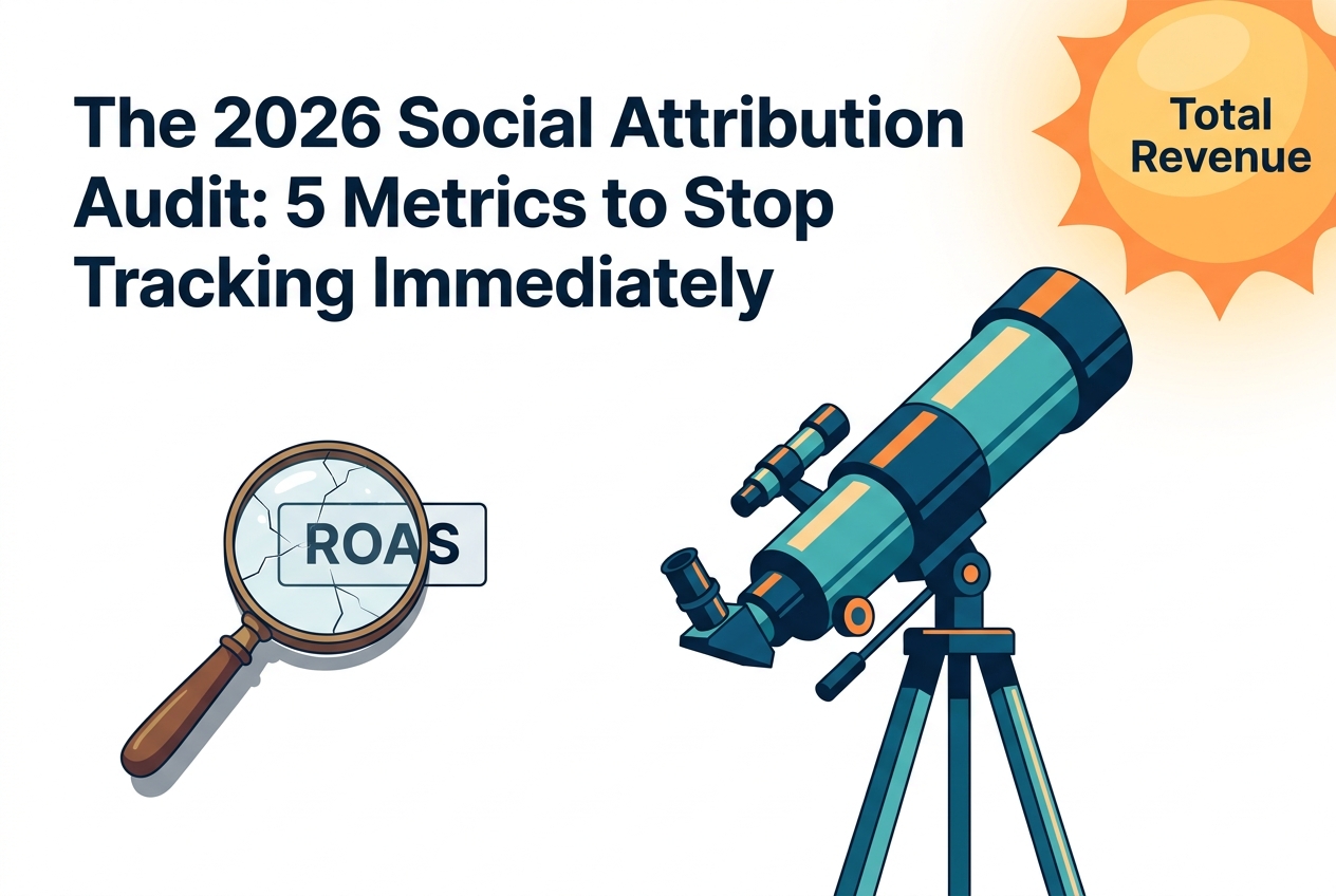 Visual comparison between the narrow focus of ROAS and the broad, holistic view of Marketing Efficiency Ratio.