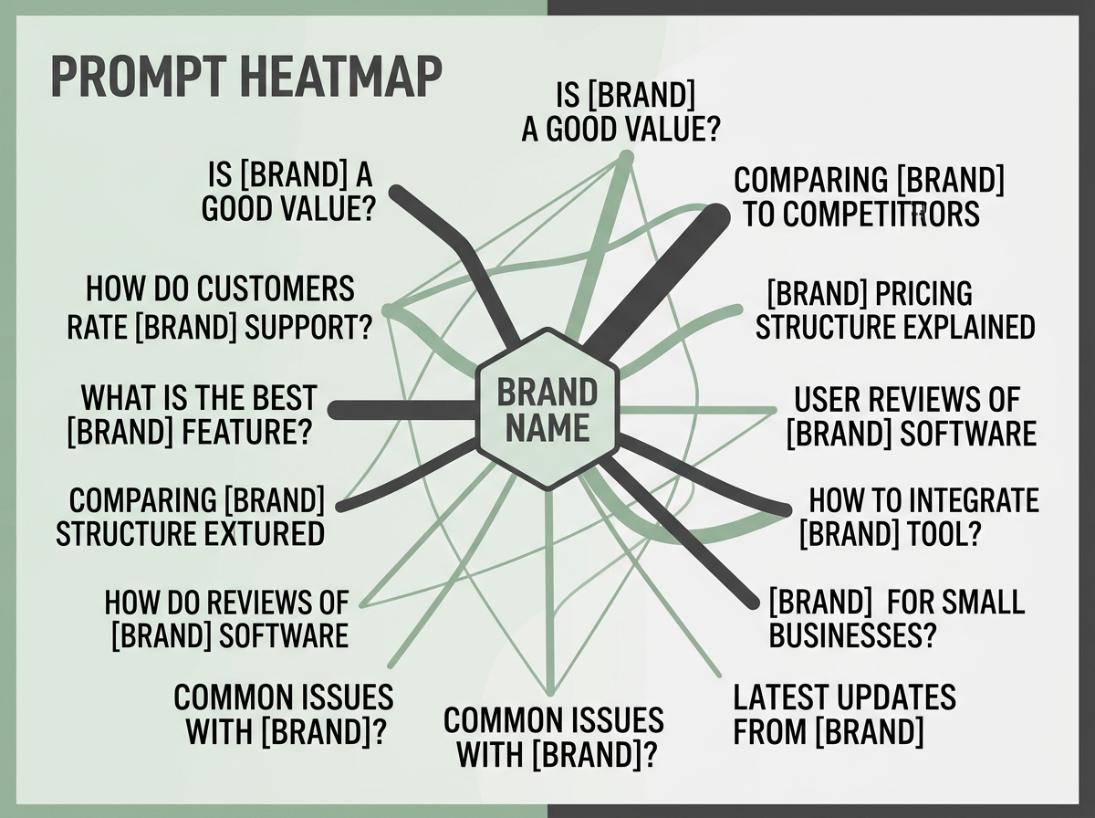 A visualization of how Profound analyzes brand sentiment across thousands of AI prompts.