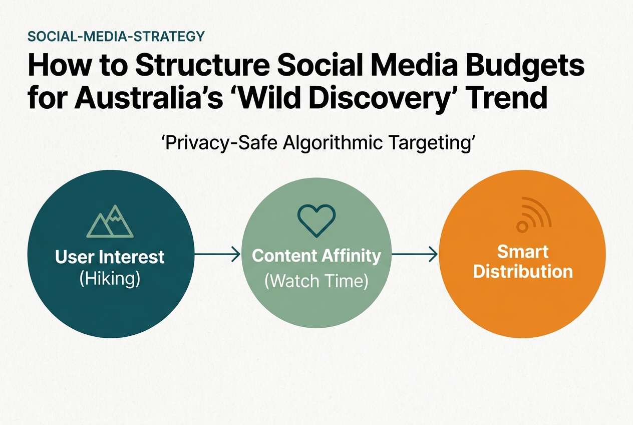 Flowchart explaining how algorithms target users based on interest rather than private data.