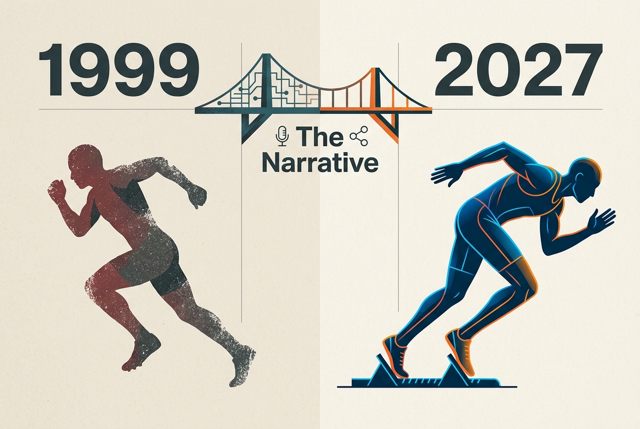 A visual representation of how brands can link sports history to modern events for social media content.