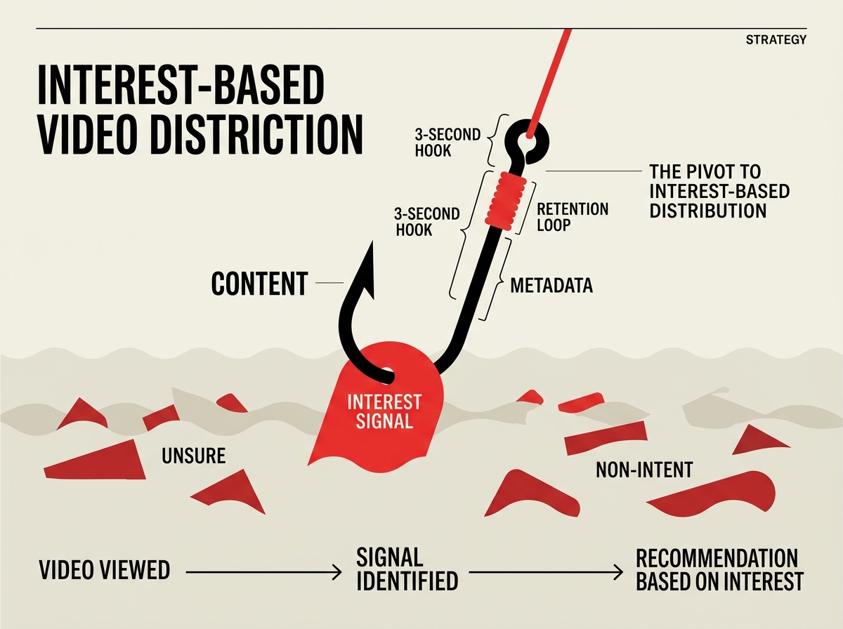 Infographic explaining the components of algorithmic bait for social media.