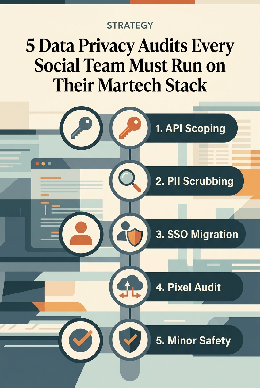 A summary checklist of the five data privacy audits discussed in the article.