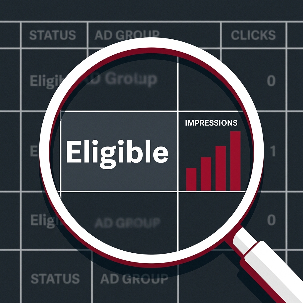 An illustration showing the verification of ad delivery after a successful policy appeal.