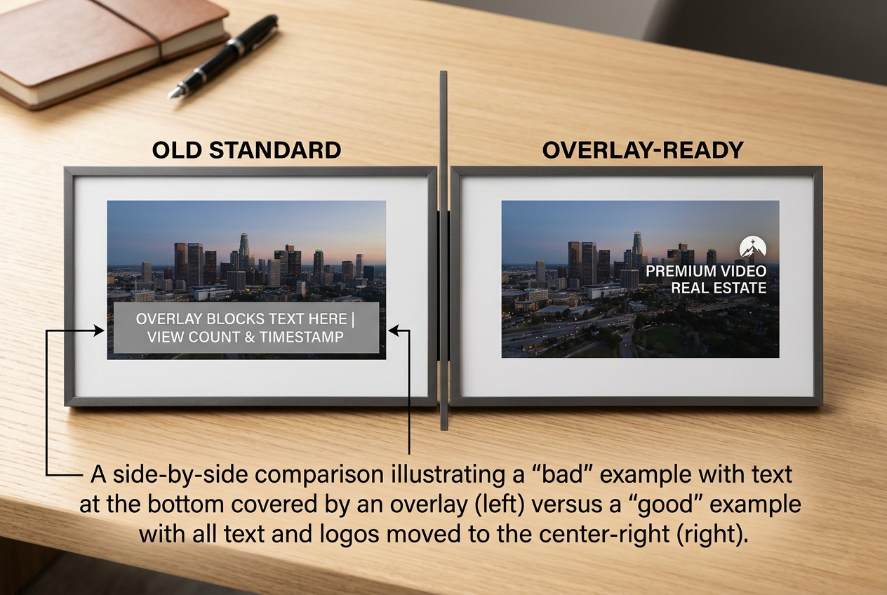 Comparison of video framing techniques to account for new mobile ad placements.